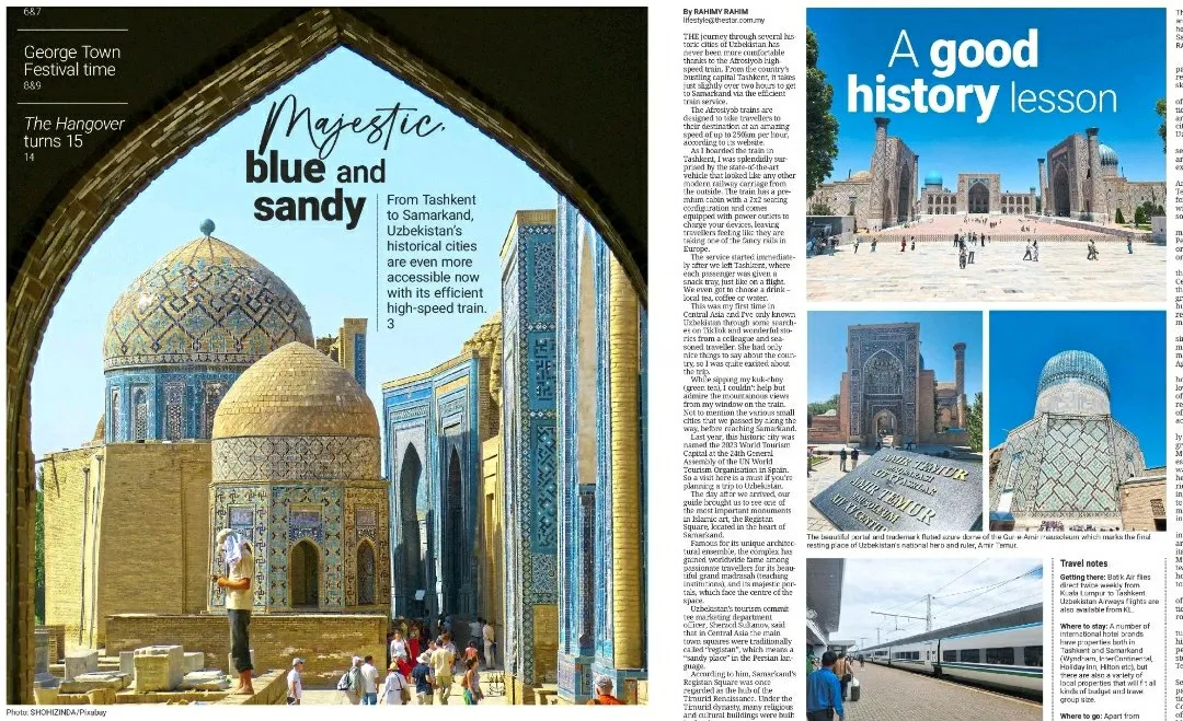 Malayziyalik jurnalist O'zbekiston bo'ylab qilgan sayohati haqida yozdi