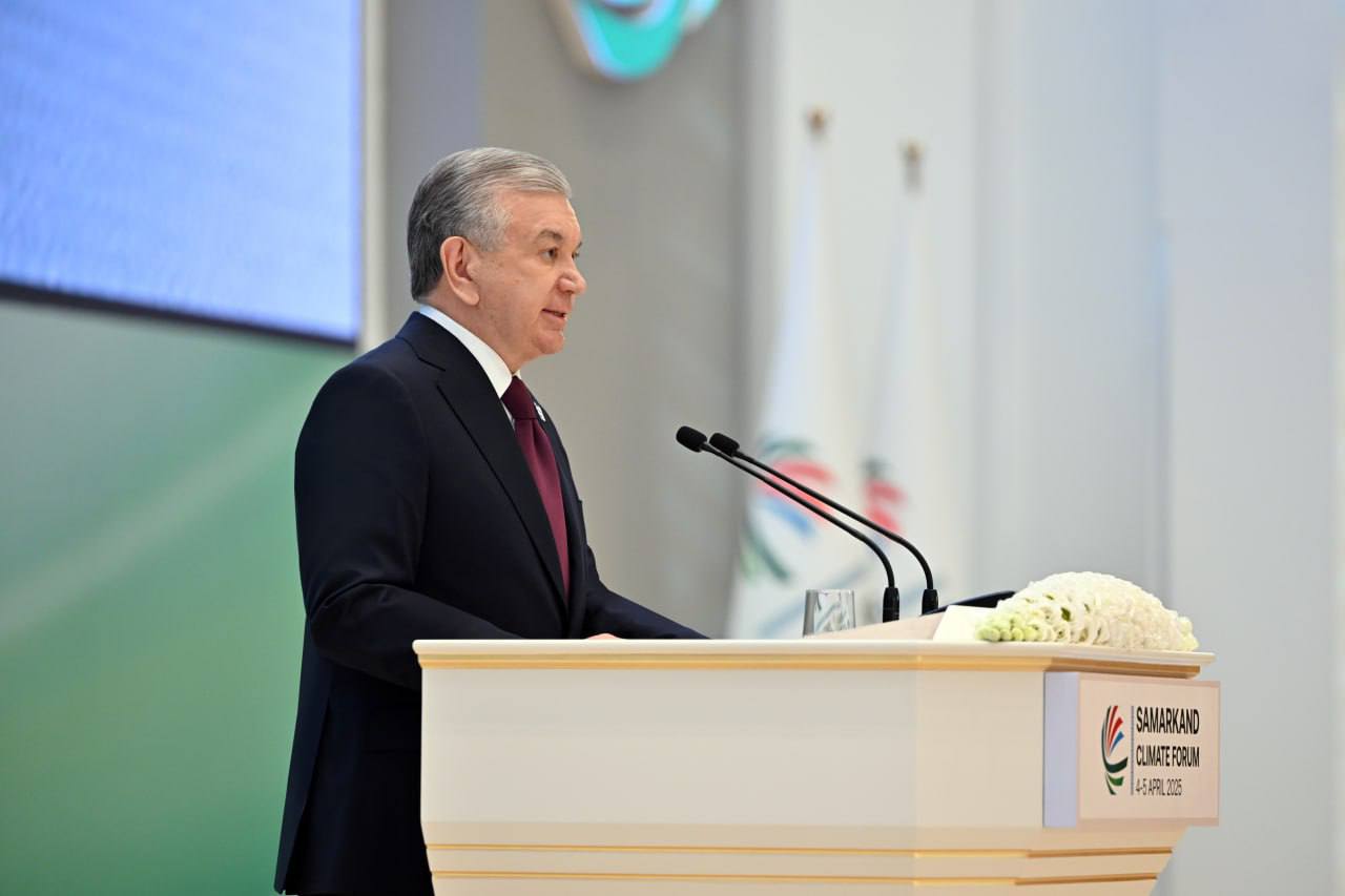 O‘zbekiston Respublikasi Prezidenti Shavkat Mirziyoyevning Samarqand xalqaro iqlim forumidagi nutqi