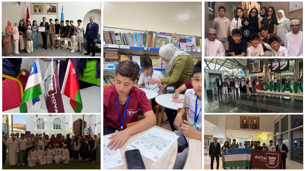 O'zbekistonlik maktab o'quvchilari O'monda ta'lim sayohatida bo'ldi